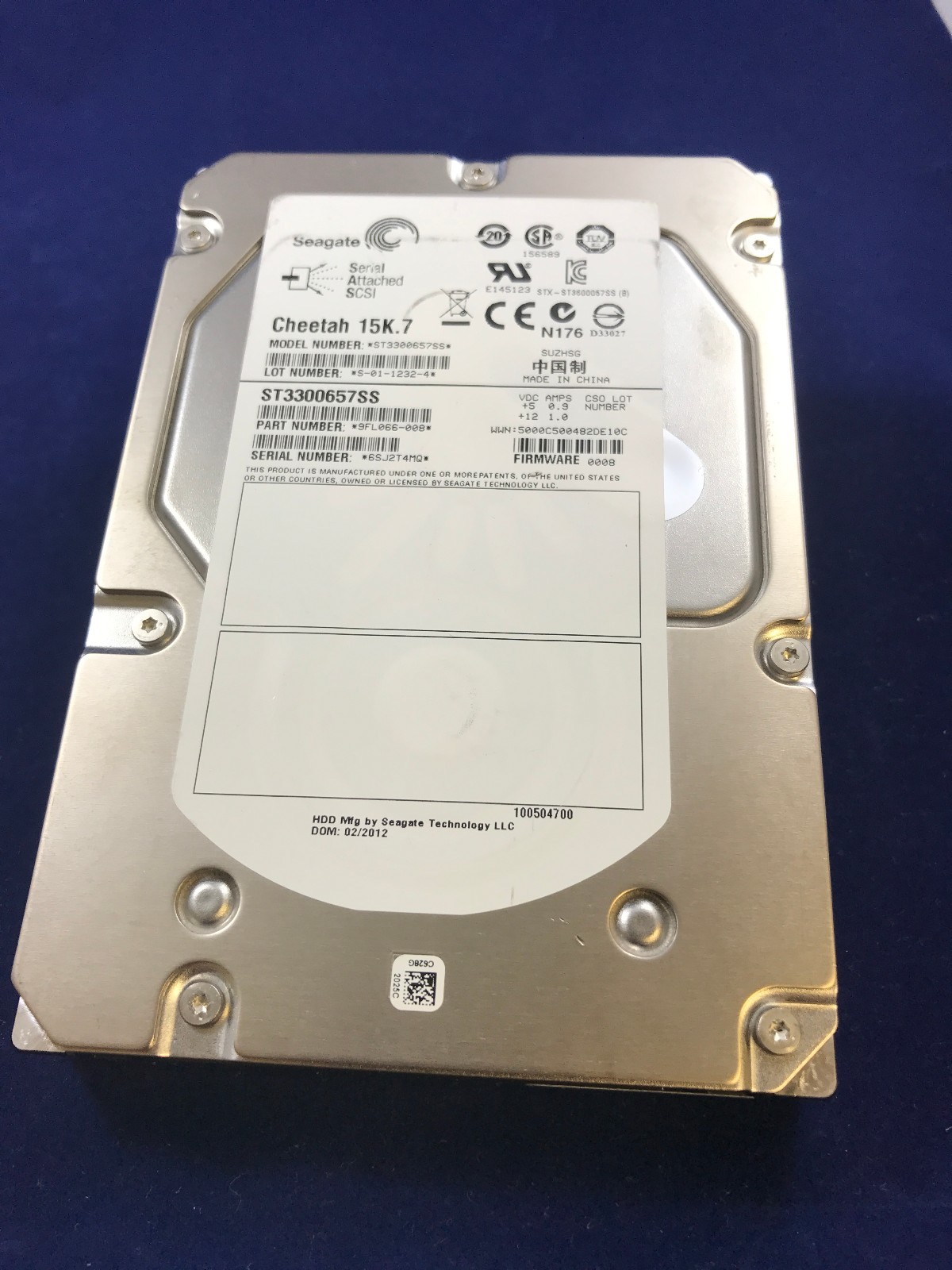 Seagate ST3300657SS 300GB 15000RPM 6Gb/s 3.5" SAS Hard Drive