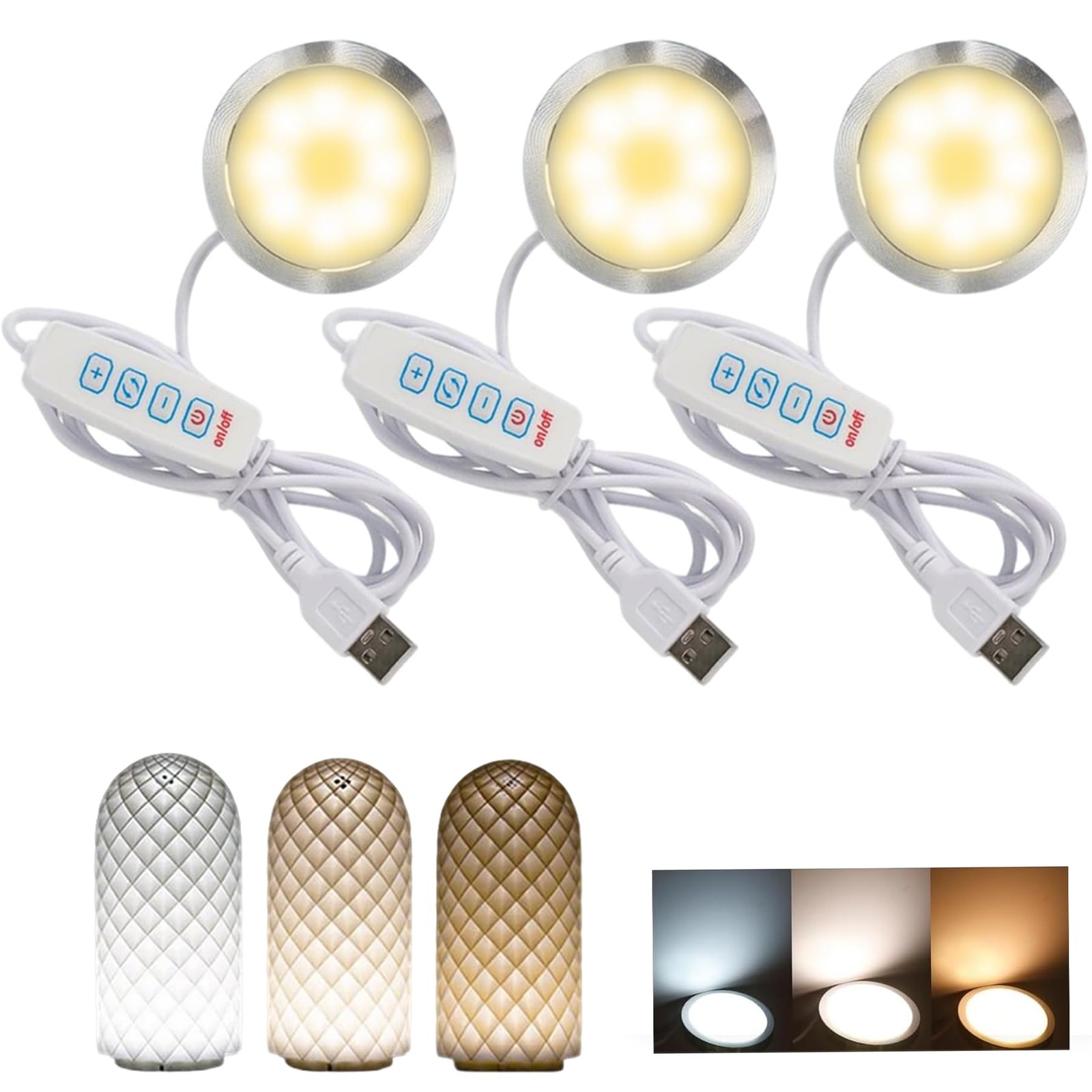 LED Lamp Kit 001 Three Colors for Bambu Lab Makerworld 3D Printed DIY Hardwar...
