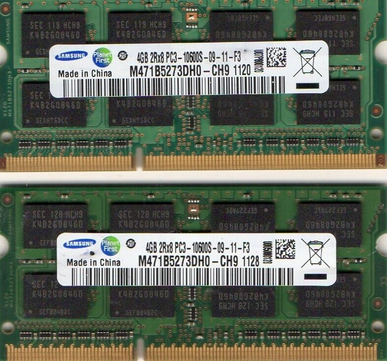 New 8GB (2x 4GB Kit) Dell Latitude E6410 E6510 E6520 DDR3 Laptop RAM Memory 