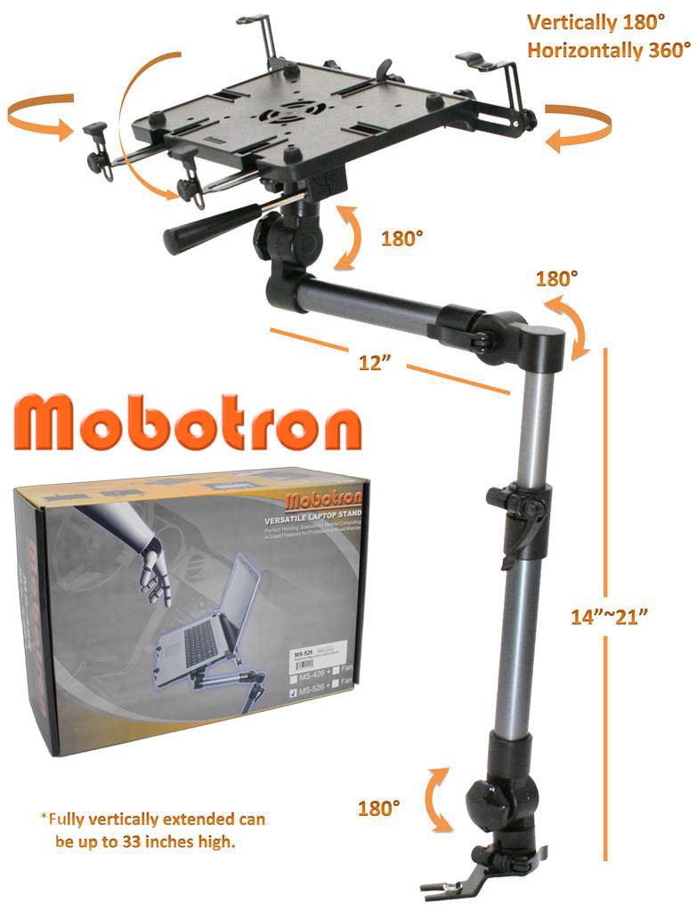*Bundle*Mobotron HeavyDuty Car Truck VAN SUV Notebook Laptop Mount w/Cooling Fan