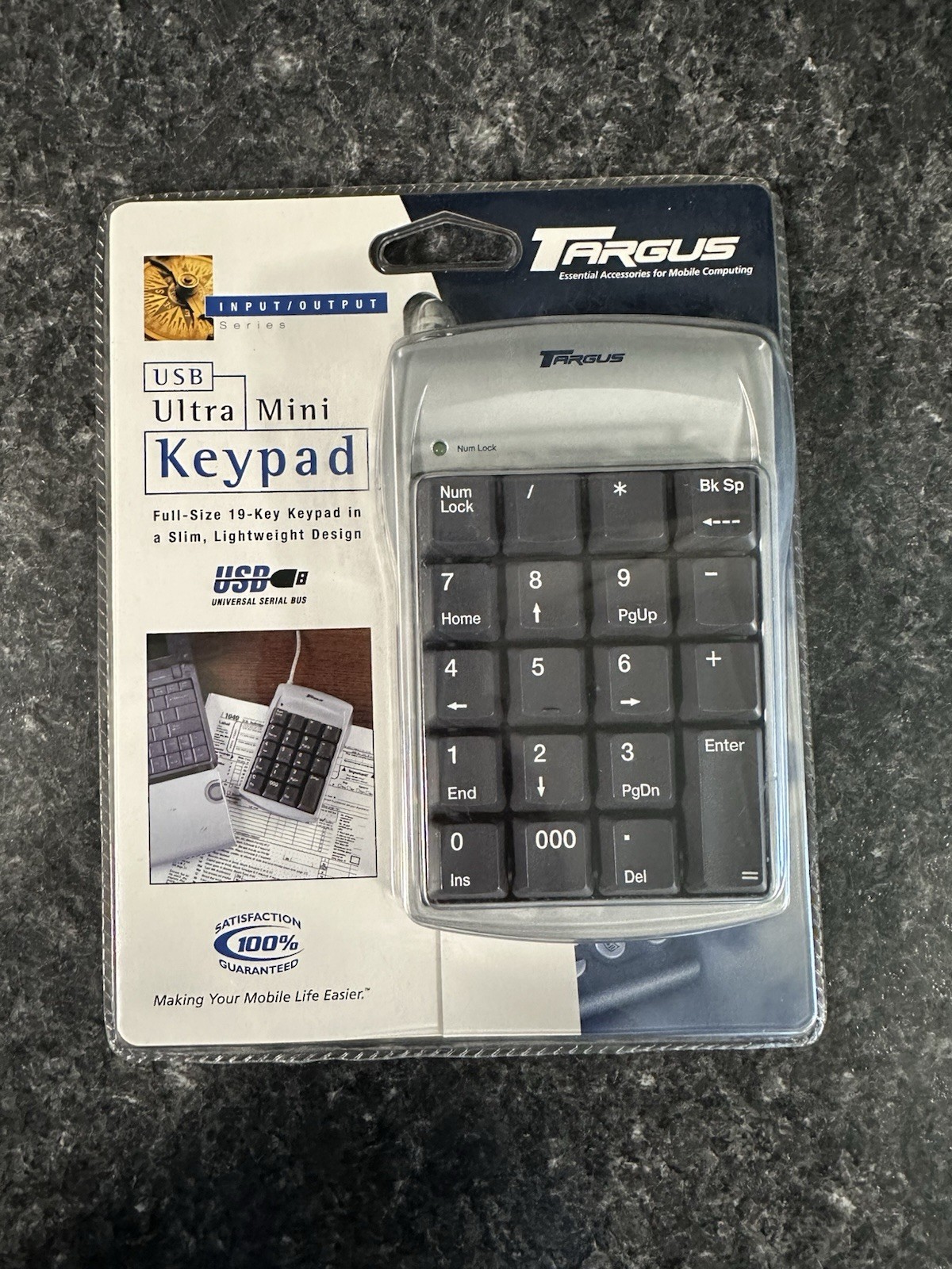 Targus PAUK10U Ultra Mini USB 19-Key Keypad  Slim Lightweight New Sealed
