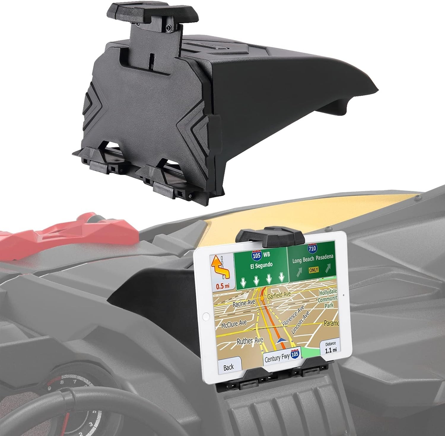 KEMIMOTO X3 Electric Device Tablet Holder, GPS Mount Storage Box