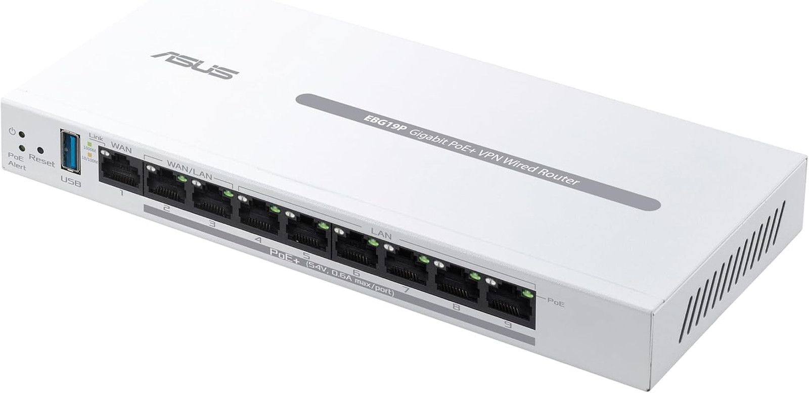 Expertwifi EBG19P Gigabit Poe+ VPN Wired Router, 8 Poe+ Ports, 123W, up to 3 WAN