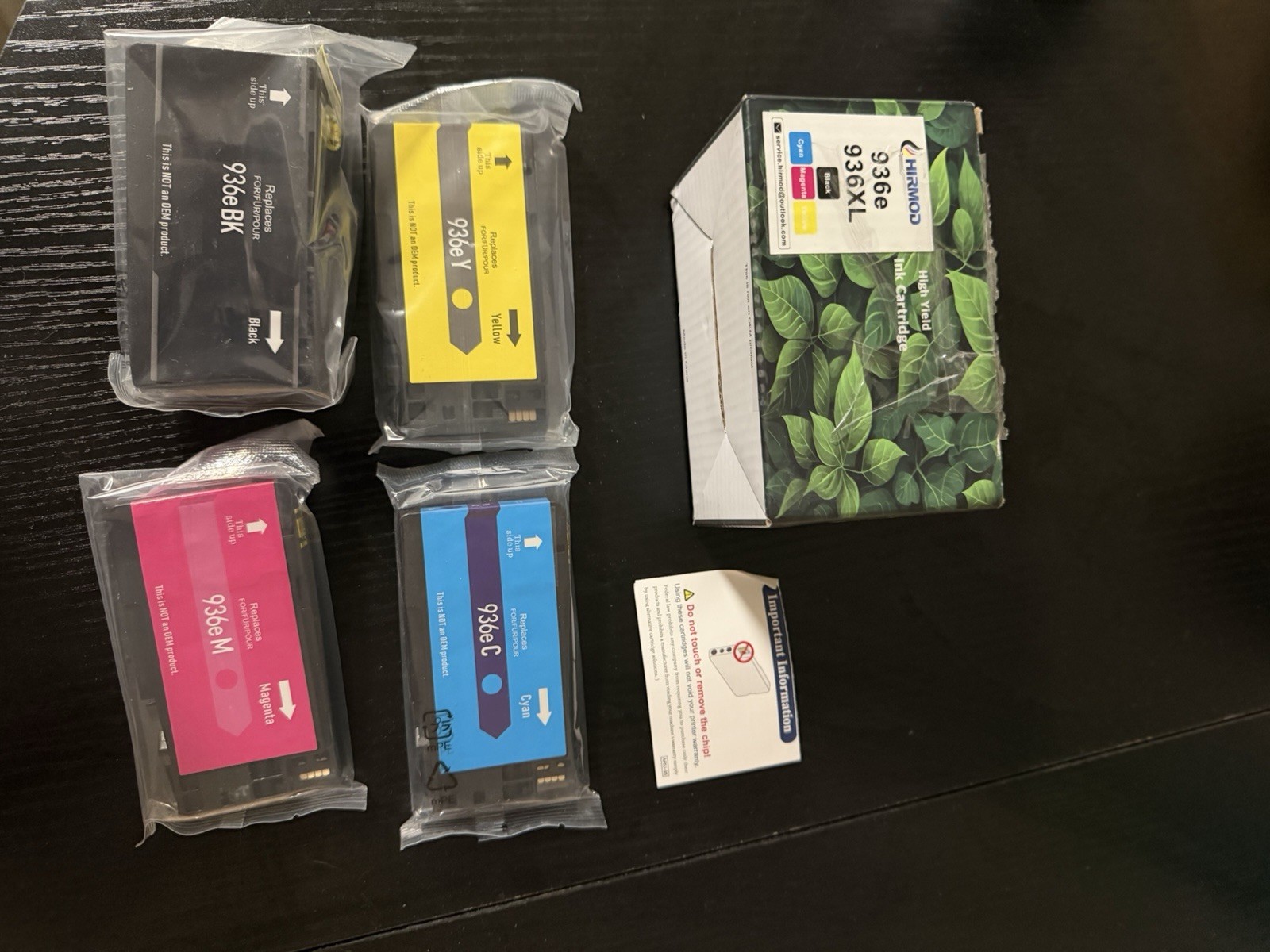 4PK 936e Compatible Ink Cartridges For HP 936XL OfficeJet Pro 9125e 9135e 9730e