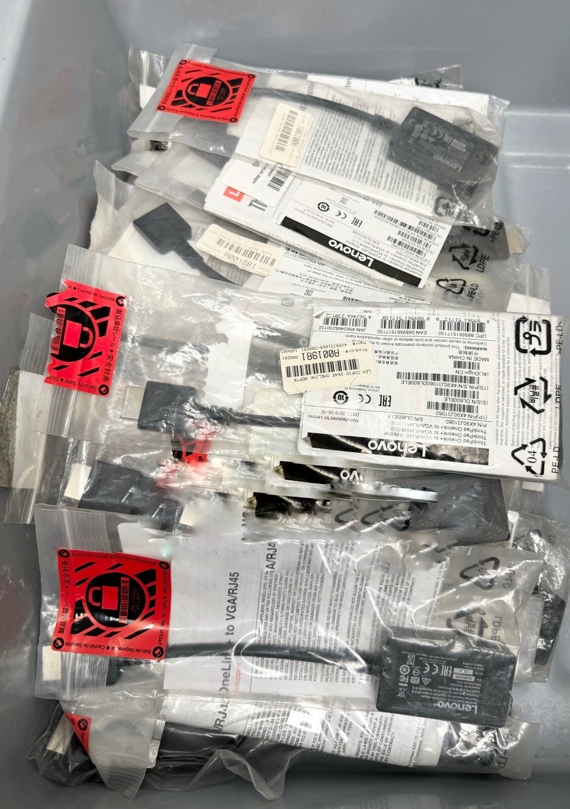 10PCS - Lenovo 4X90J31060 ThinkPad OneLink+ to VGA/RJ45 Adapter