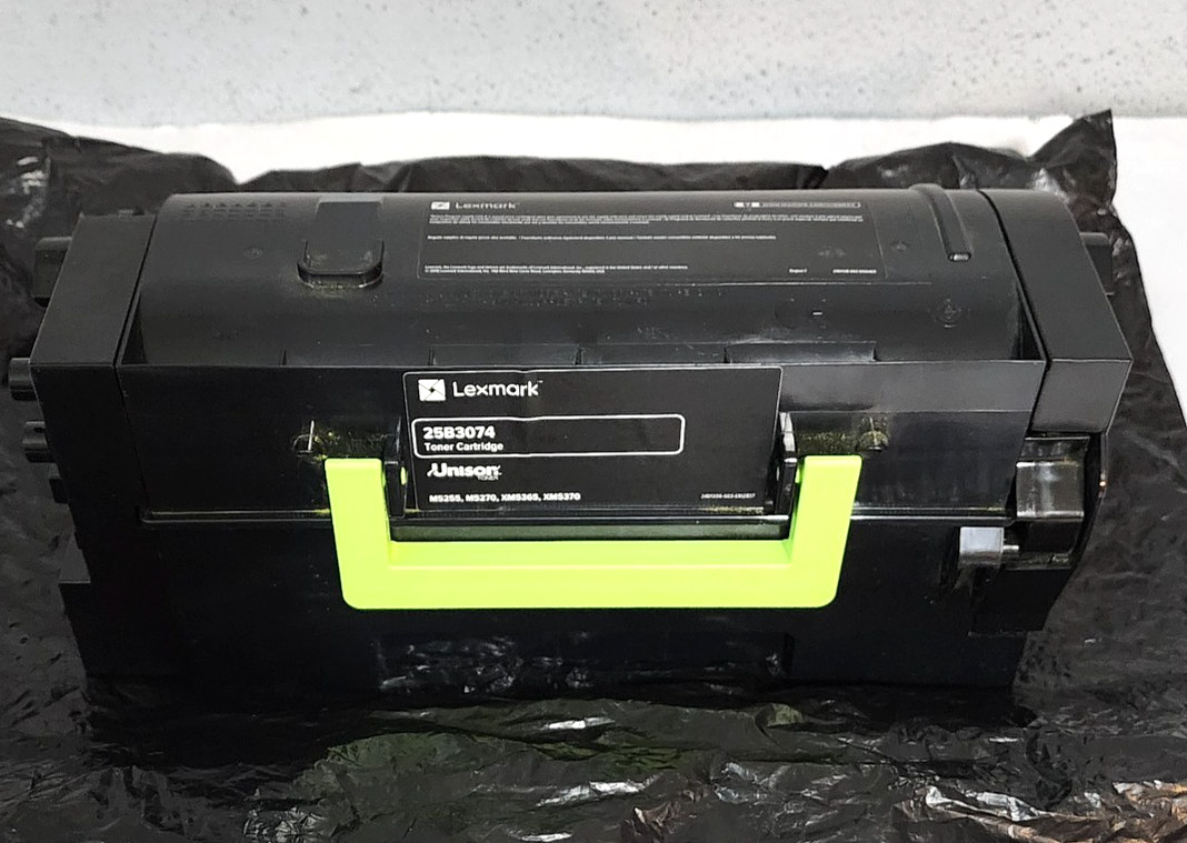 Lexmark 25B3074 Black Toner Cartridge XM5365 Genuine New Without Box Weighs Full