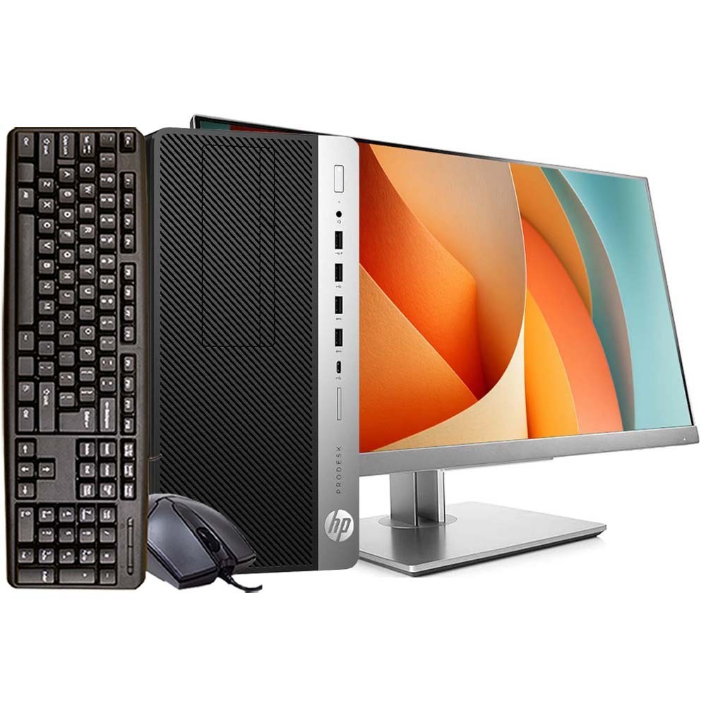 HP i5 Desktop Computer 16GB RAM 256GB SSD 22in LCD Windows 11 Home Wi-Fi