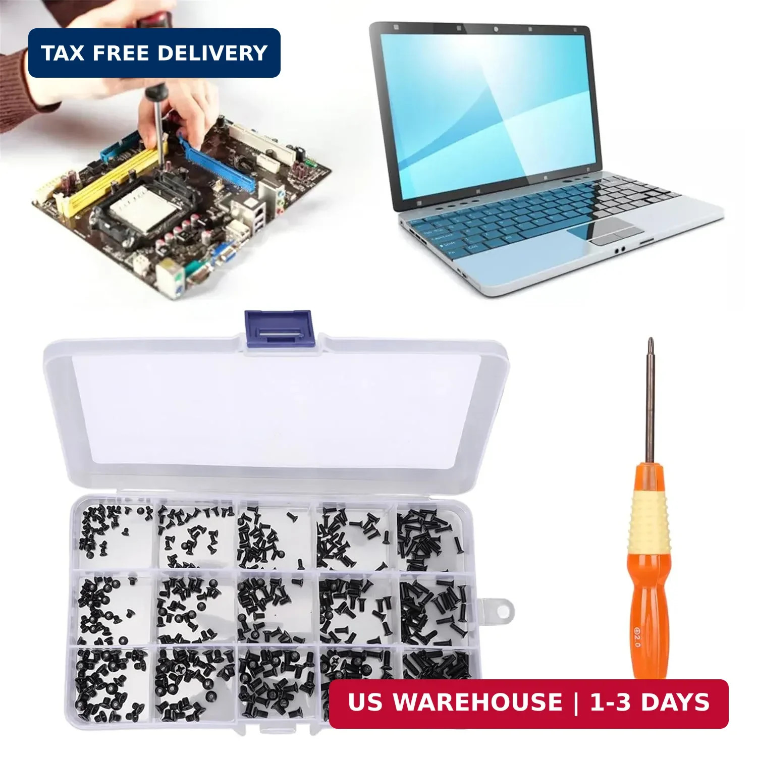 450 PCS Laptop Screws 15 Sizes Laptop Screws Kit,Notebook Computer Replacement S