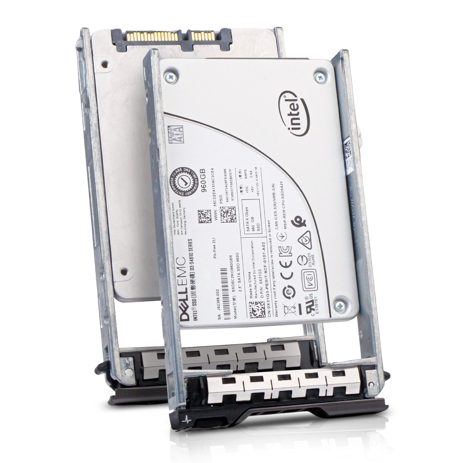 Dell 960GB SATA 6Gb/s 3D TLC 3 DWPD 2.5" Enterprise Mixed Use SSD 0X31G3 G13