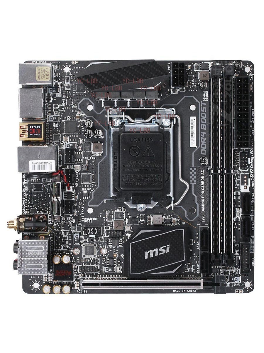 For MSI Z270I GAMING PRO CARBON AC motherboard LGA1151 DDR4 32G M-ITX Tested OK