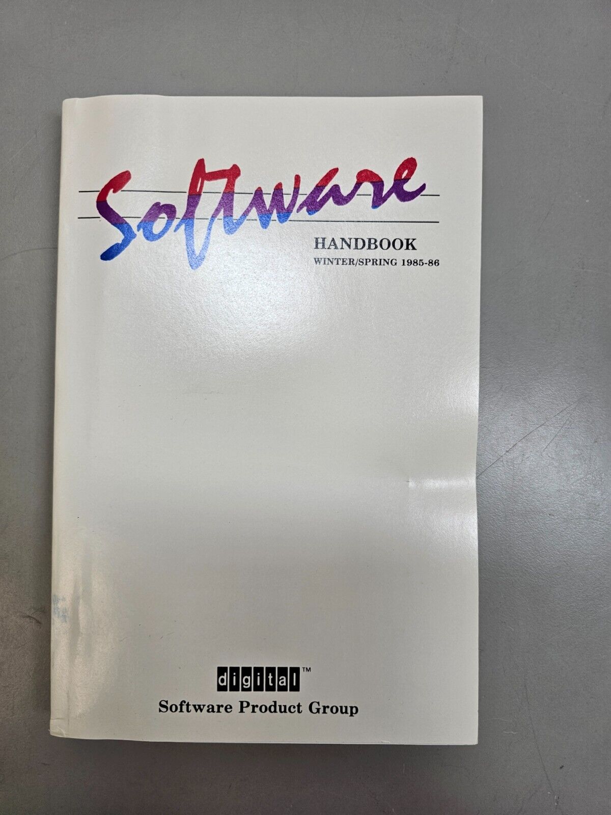 Rare Vintage Digital Equipment Corp DEC Software Handbook Winter/Spring 1985/86