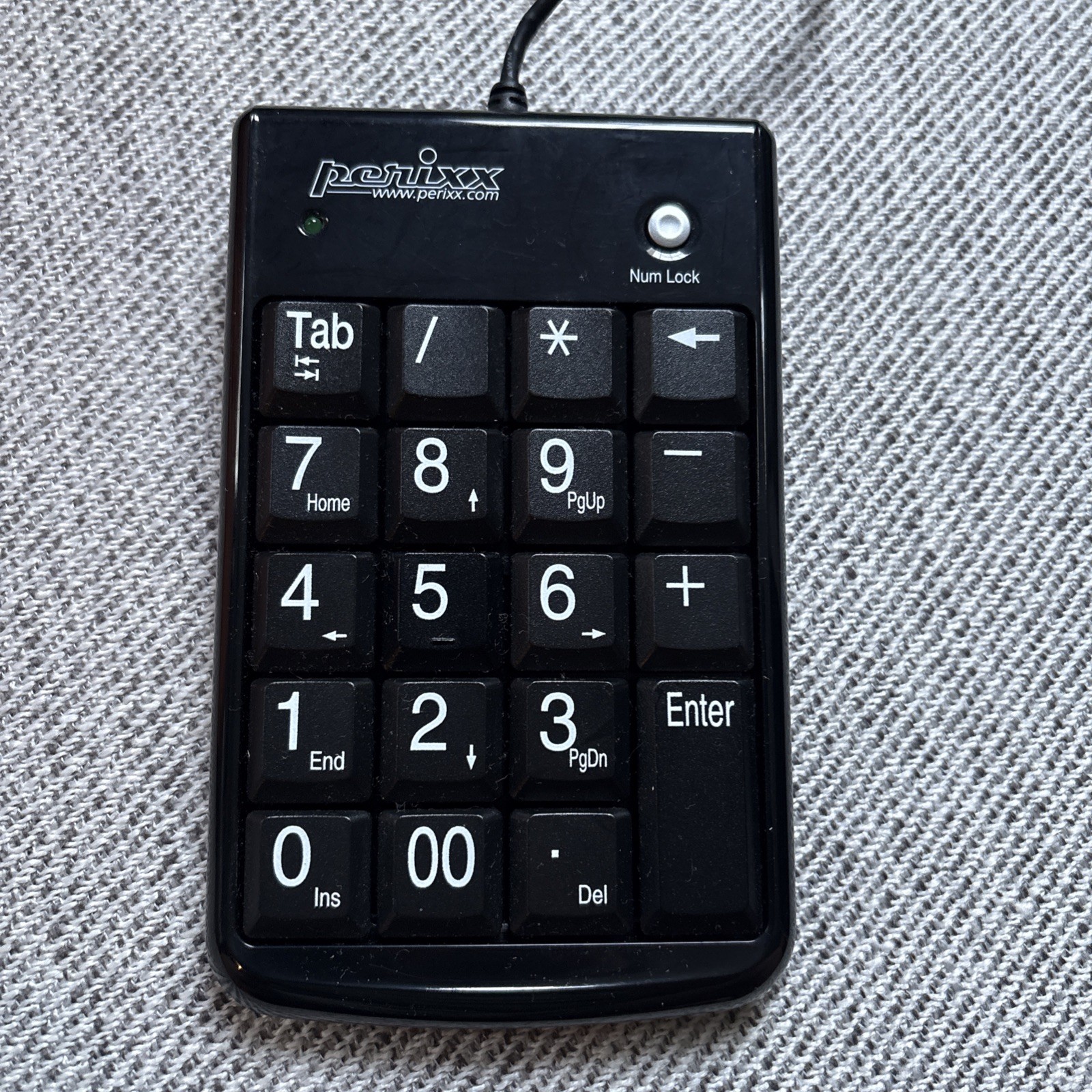 USB Wired Numeric Keypad - 19 Keys Big Print Font for Enhanced Productivity New