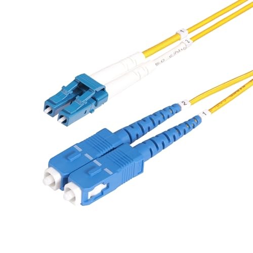 StarTech SMLCSCOS250M 50m LC to SC OS2 Fiber Optic Cable 10G