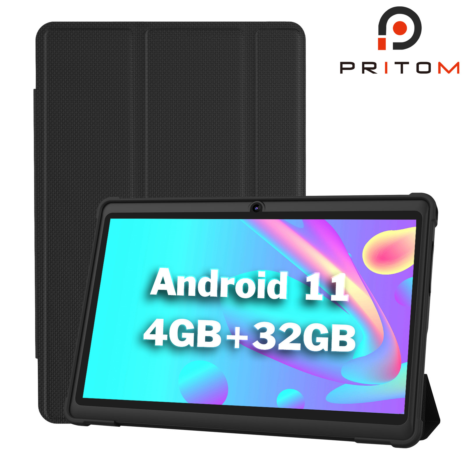 PRITOM 7 inch Tablet Android 13 PC Quad Core 4GB+32GB Pad 3000mAh Wifi NEW