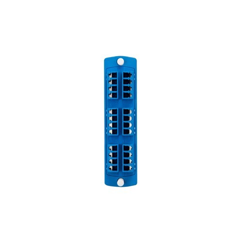Leviton 5F100-4LL SDX Precision Molded Fiber Adapter Plate (BLUE)