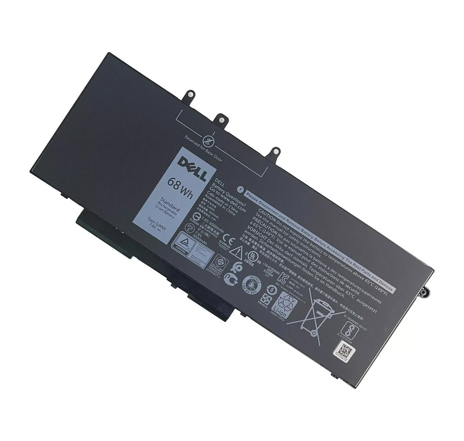 Genuine 68WH GJKNX Battery For Dell Latitude 5480 5488 5580 Precision 15 3520
