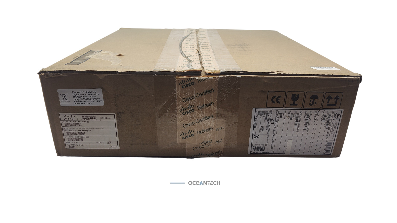 Cisco ISR4331 4300 Series Integrated Services Router ISR4331/K9 V05 Black