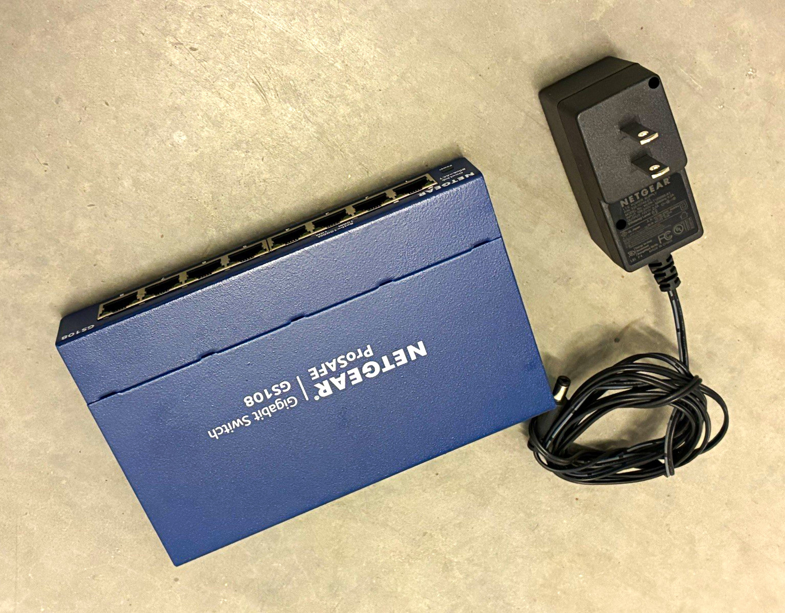NETGEAR ProSAFE GS108v4 8-Port Gigabit Ethernet Switch w/ Power Adapter