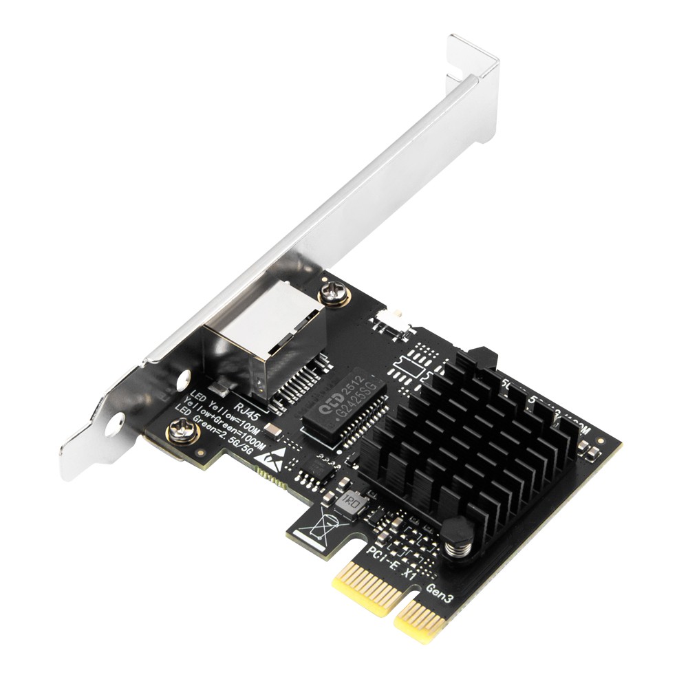 RTL8126 5Gbe RJ45 Network Card 5Gb Base-T PCIe NIC Ethernet Adapter for Windows