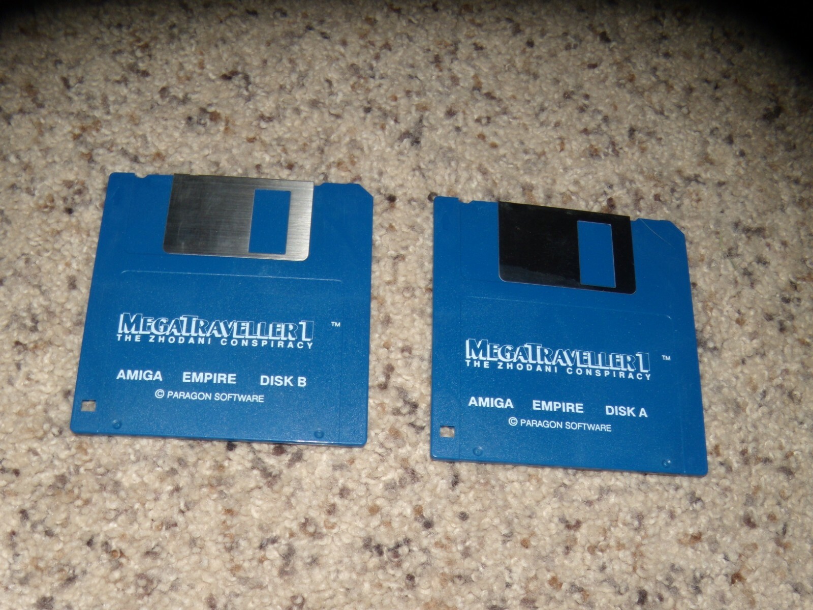 Megatraveller 1 The Zhodani Conspiracy Commodore Amiga game 3.5" disks