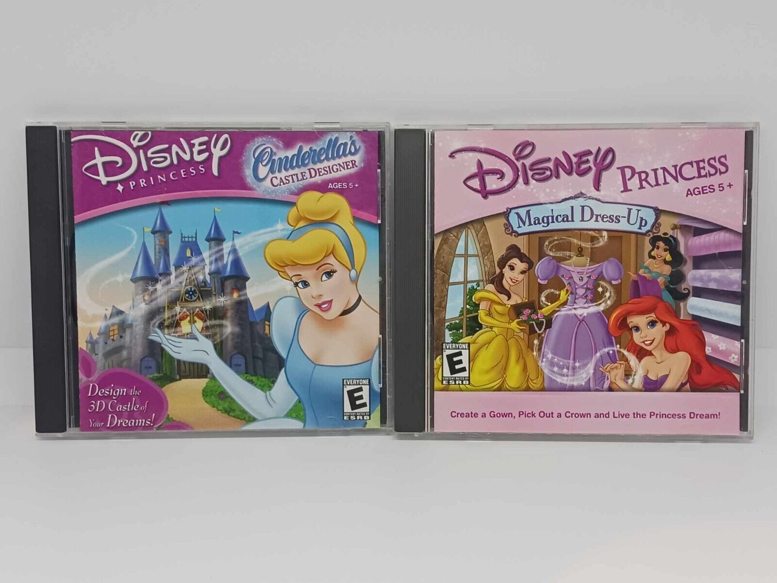 Disney Princess Magical Dress Up and Cinderella\'s Castle Designer CD Rom Bundle