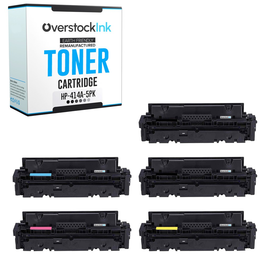 5-PK Replacement OSI 414A Printer Toner for HP Color LaserJet Pro M454dn M454dw
