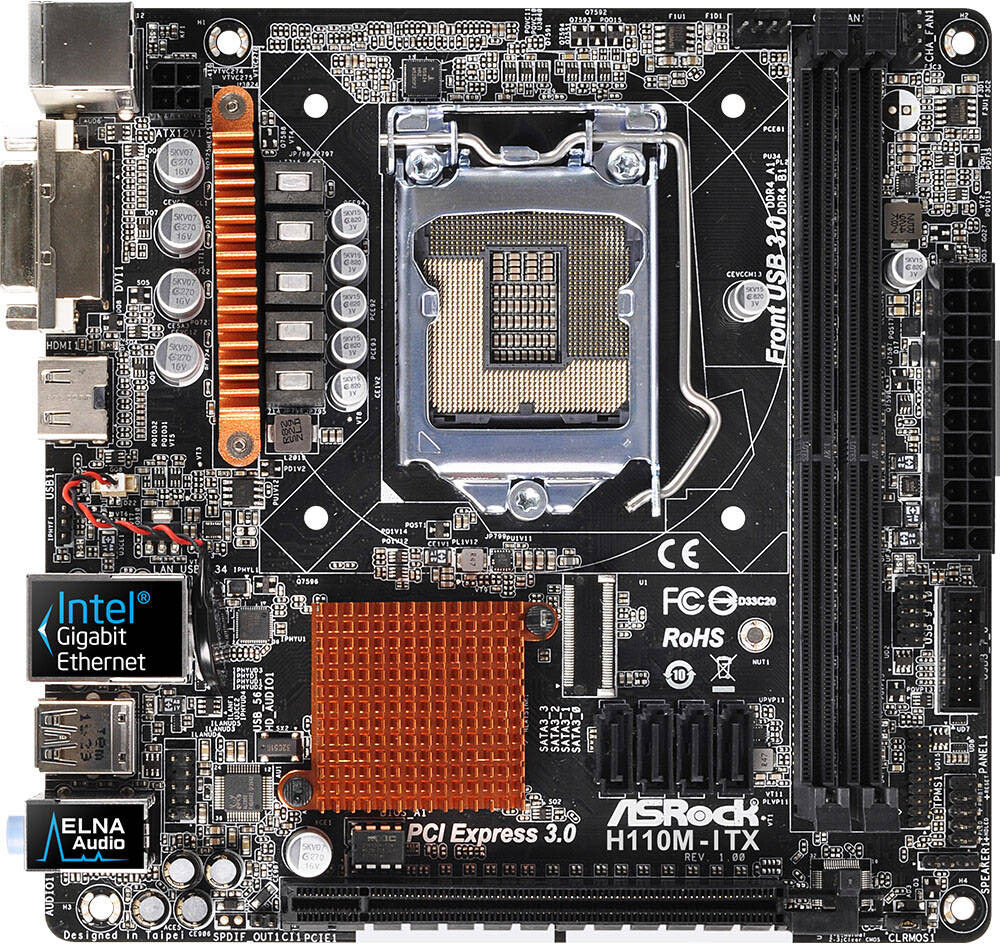For ASROCK H110M-ITX Motherboard LGA1150 DDR4 M-ATX Mainboard