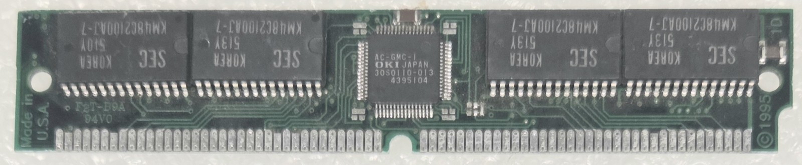 Cubig Samsung PS/2 8MB 2Mx32 FPM 70ns 72pin SIMM Memory w/KM41C2100AJ-7 & GMC-1