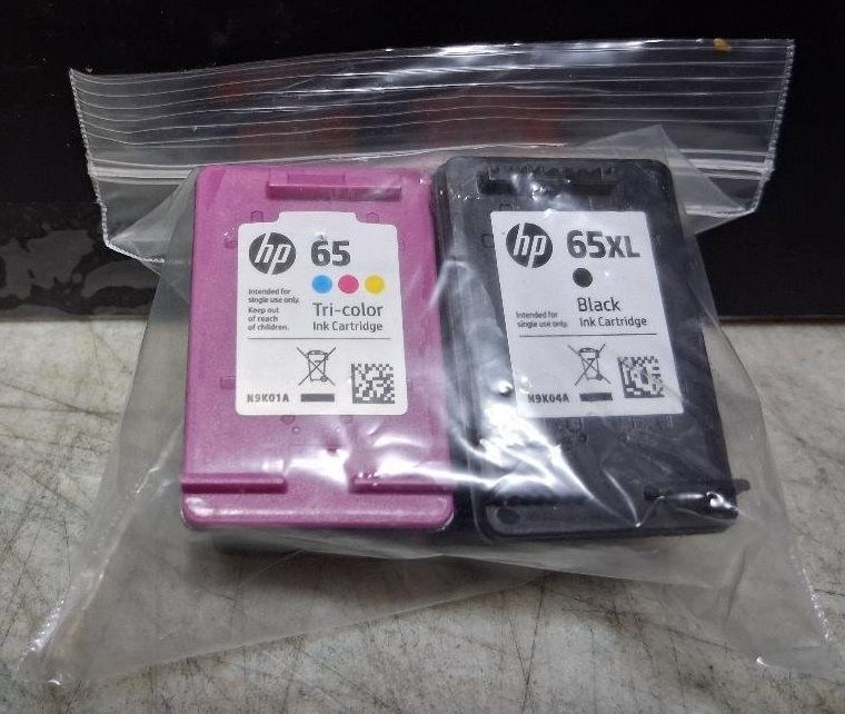 Set Genuine HP 65XL Black & 65 Color Inkjet Cartridges Seal Intact NO BOX NO BAG