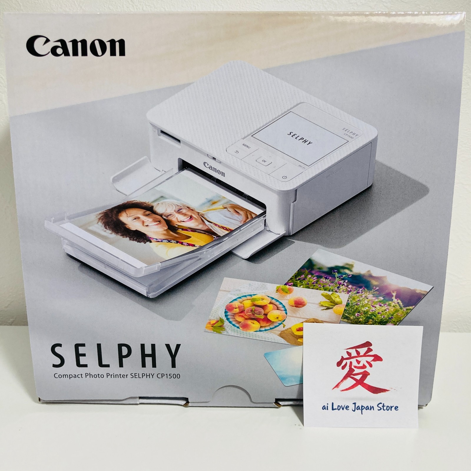 New Canon SELPHY CP1500 Compact Photo Printer White Wi-Fi With Box From Japan
