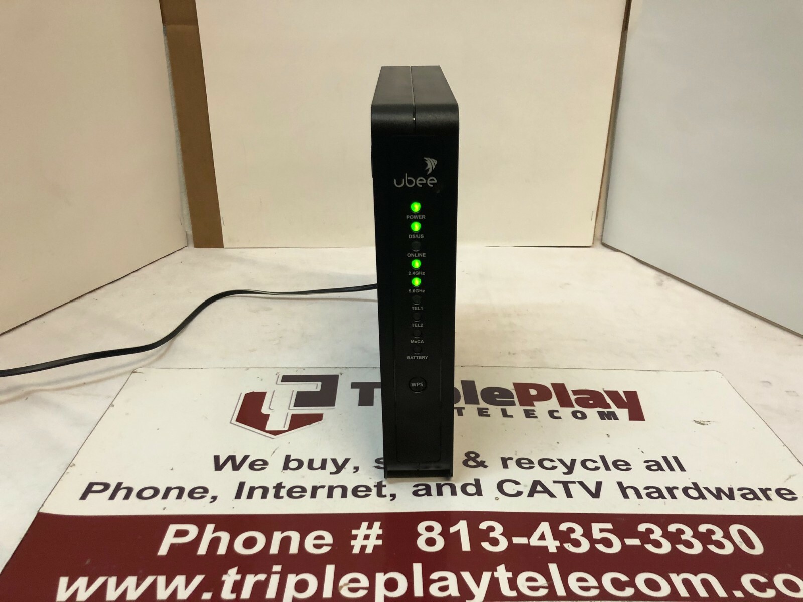 Ubee UBC1301 UBC1301-AA00 Wireless Voice Gateway Modem WiFi Router, No Battery