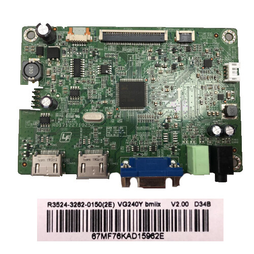 ACER VG240Y Motherboard, R3524-3262-0150(2e) V2.00 D34B, R017122710252