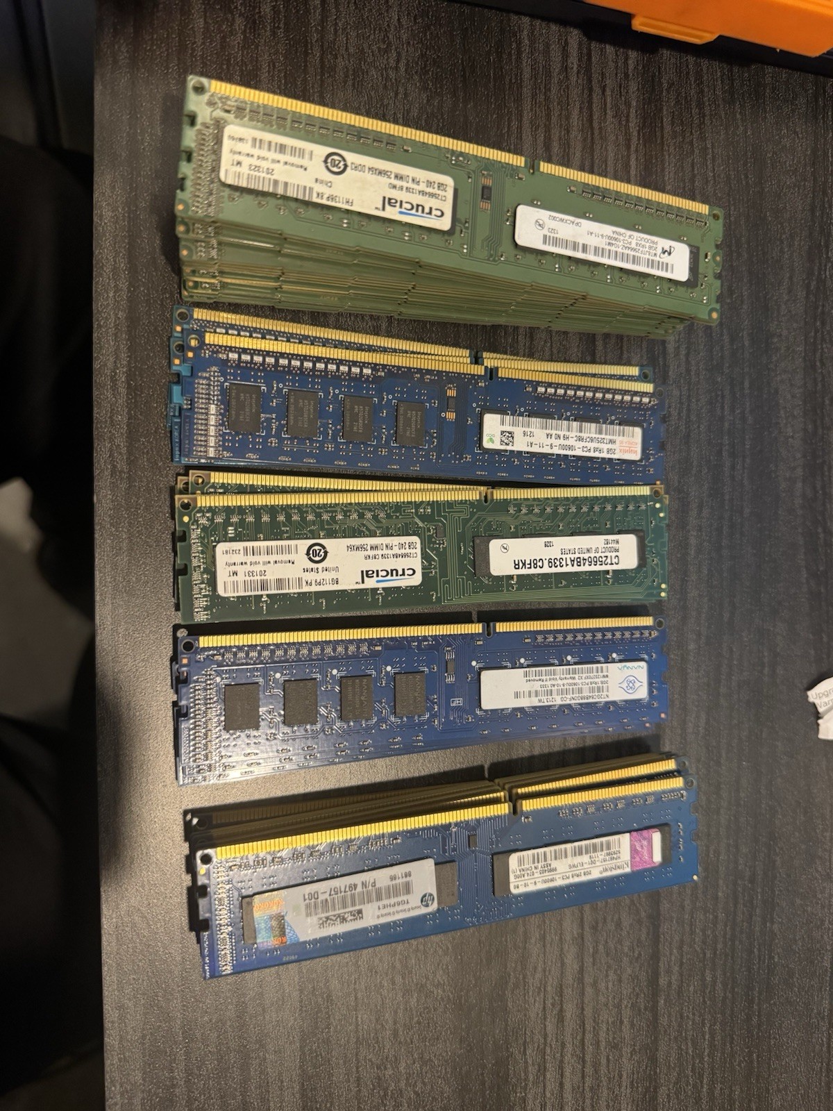Lot of 31 2GB DDR3 1333 PC3-10600U 240-Pin DIMM Desktop Memory RAM 62GB Non-ECC 