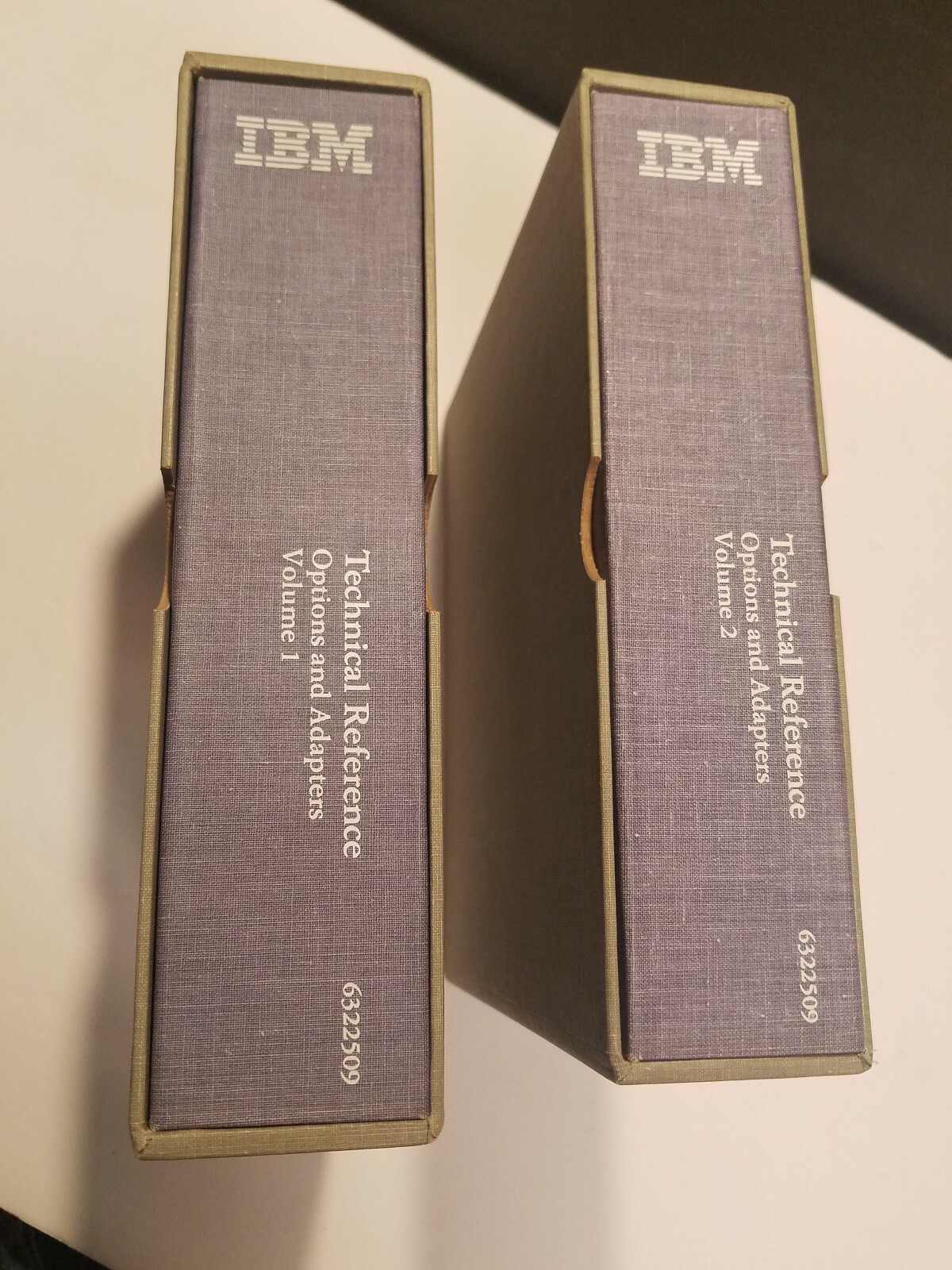 VINTAGE IBM TECHNICAL REFERENCE OPTIONS AND ADAPTERS 2 BOOK SET 