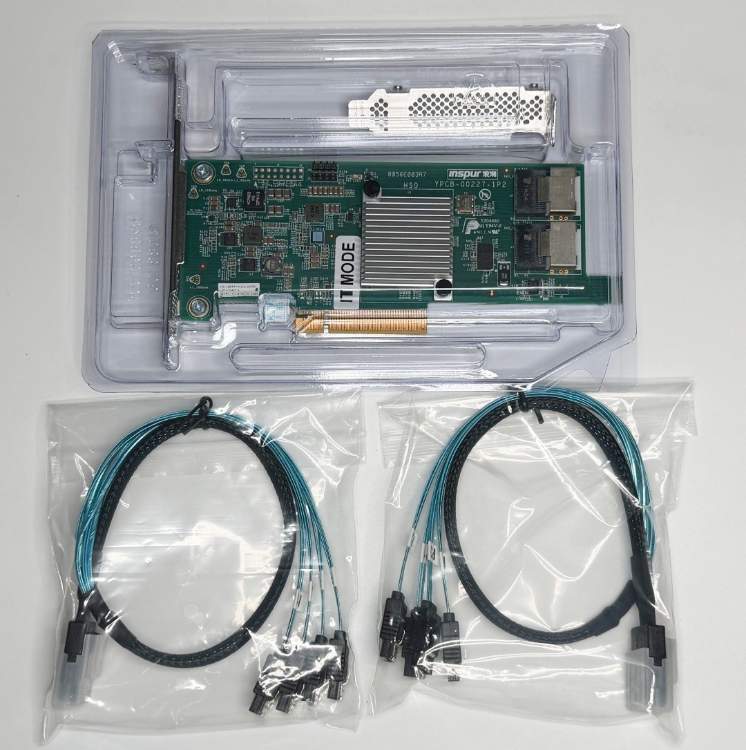 INSPUR 9207-8i PCIE3.0 6Gbps HBA FW:P20 IT Mode ZFS FreeNAS unRAID 2* SFF-8087