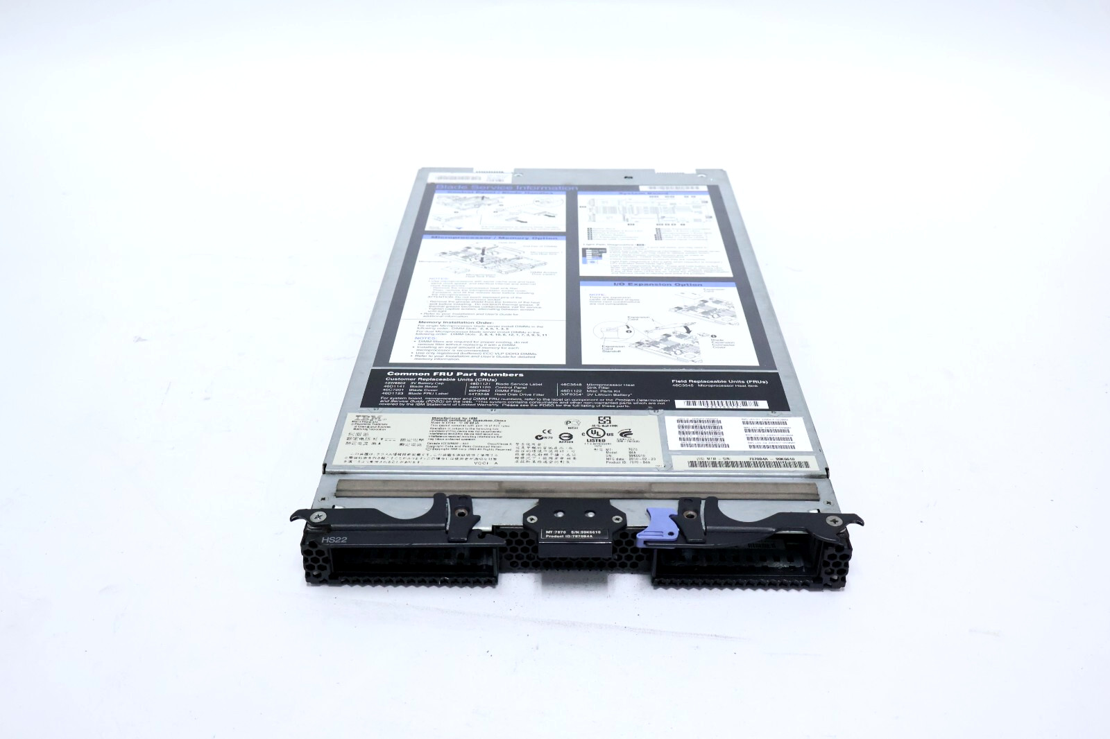 IBM 49Y5118 Blade Server 2x Xeon E5540 2.53GHz 72GB RAM No HDD (READ)