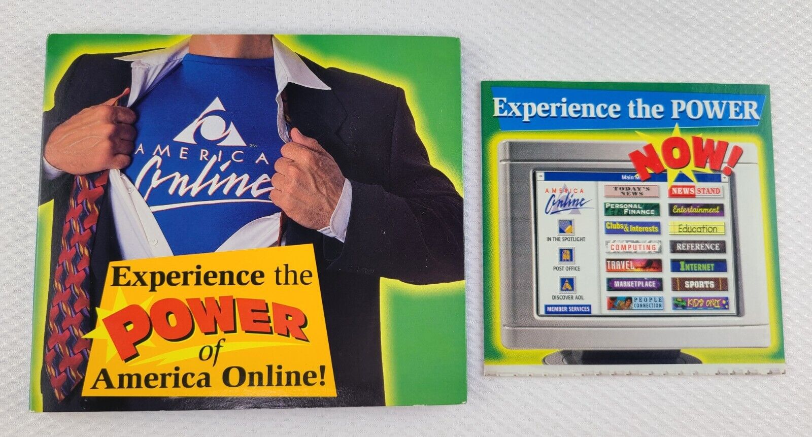 Vintage PC AOL AMERICA ONLINE, COMPUSERVE, JUNO Internet Install Disks, Floppy
