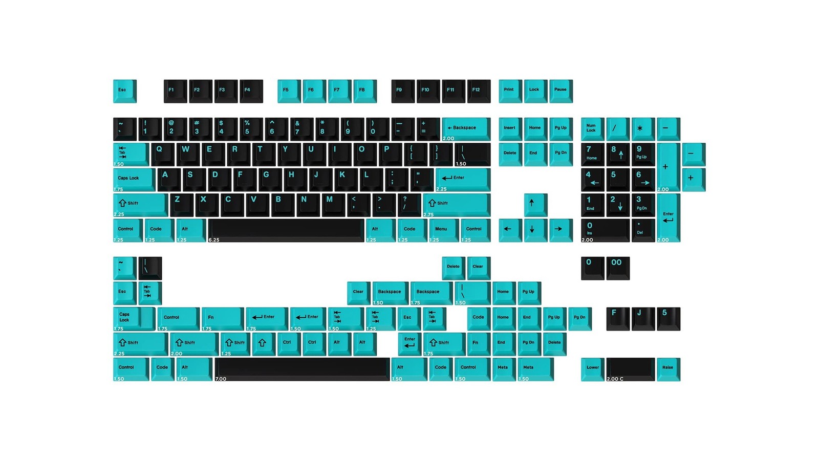 Drop + MiTo GMK Pulse Custom Mechanical Keyboard Keycap Set - 163-keys, Doubl...
