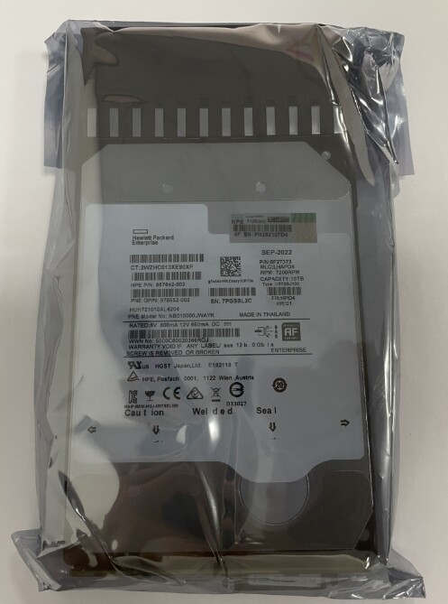 HP 868230-001 MSA 10TB 12G SAS 7.2K RPM LFF - P9M82A