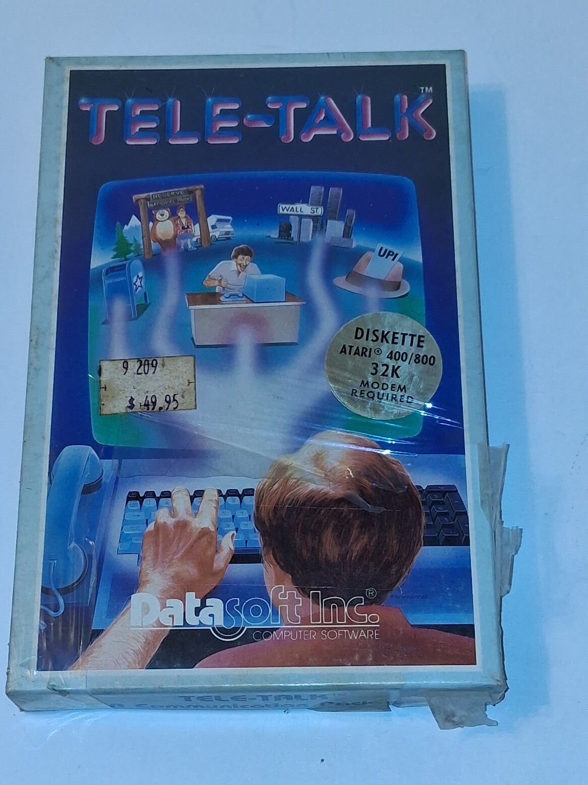1982 TELE-TALK by DataSoft Telecommunications Software for Atari 400/800 32K