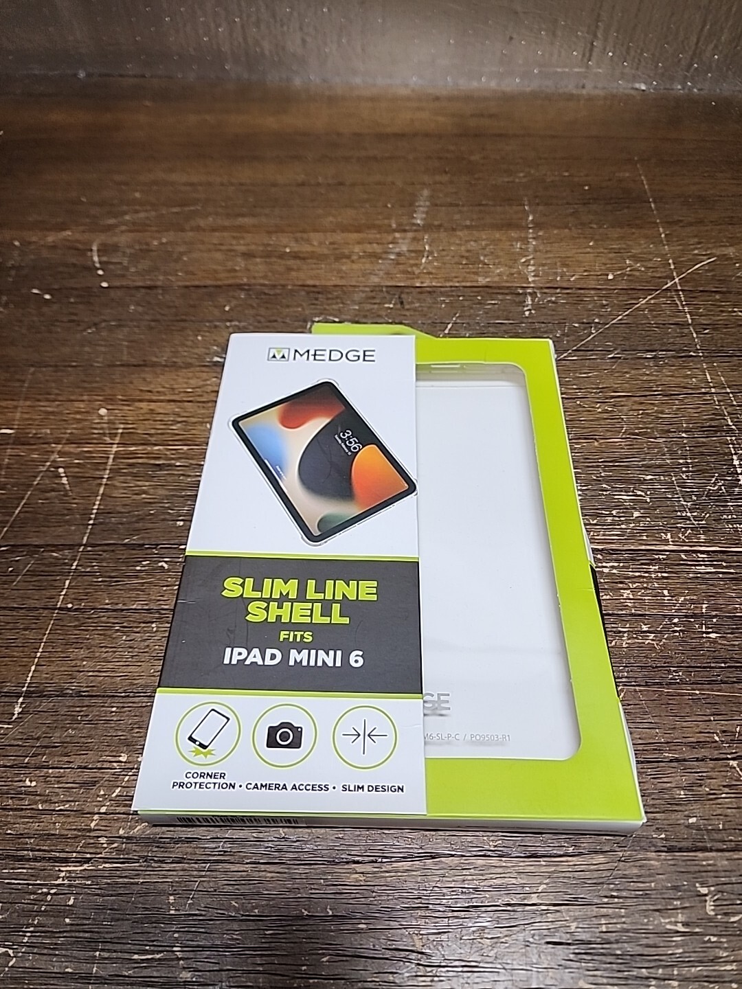 Medge Slim Line Shell iPad Mini 6 Clear Protector