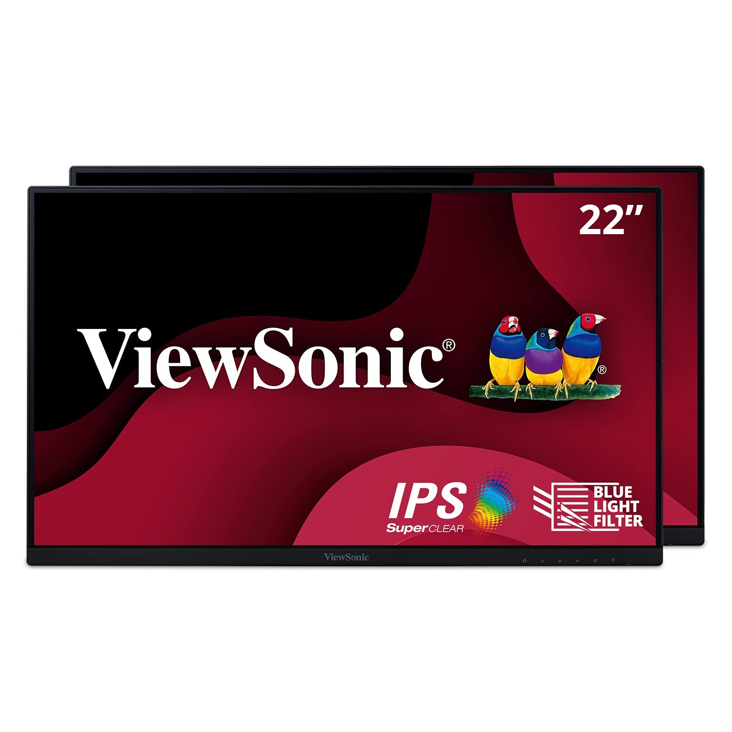 Monitor 22 Inch FHD IPS Display FreeSync HDMI DisplayPort VGA Black VA2256-MHD