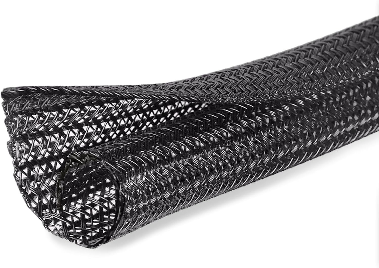 25ft -3/8 inch Cord Protector Cable Sleeve Split Wire Loom Tubing for Power C...