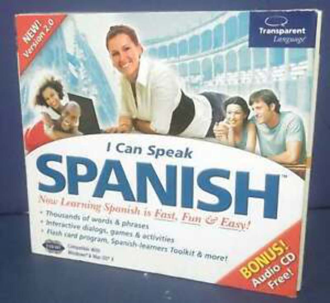 Nova I Can Speak "SPANISH" Version 2.0 + Audio CD Free ~ New Sealed