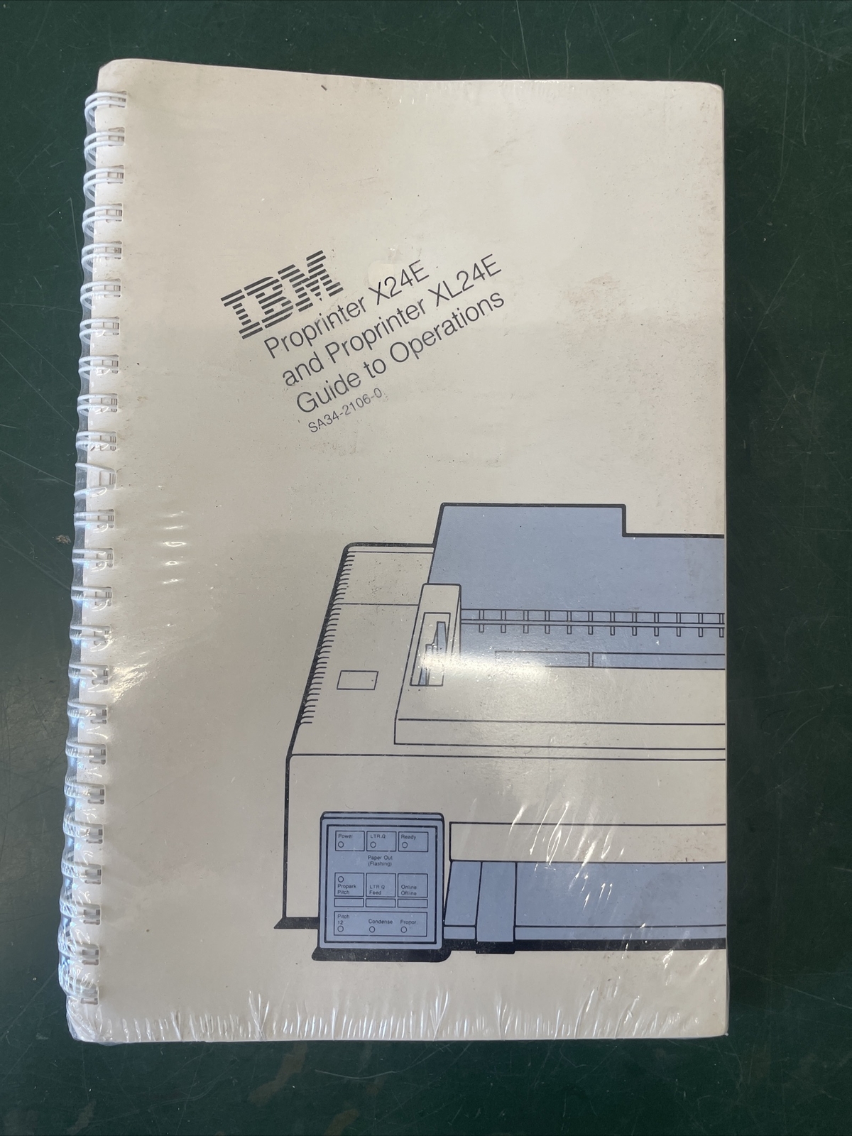 IBM Proprinter X24E and Proprinter XL24E Guide To Operations Book