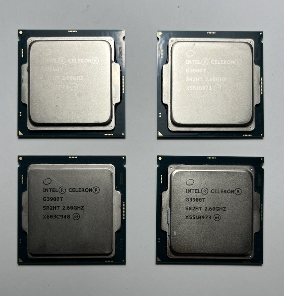 LOT OF 4 Intel Celeron G3900T SR2HT Desktop Processor - 2.60 GHz