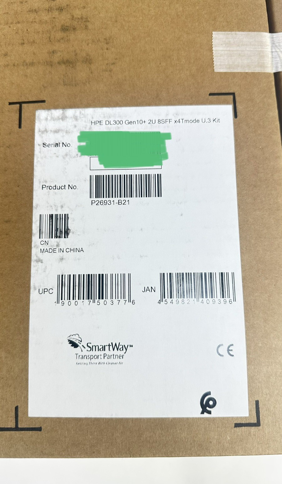 HPE DL385 DL380 Gen10 Plus&V2/Gen11 8SFF NVMe x4 U.3 SSD BC Kit Cage+Power Cbl
