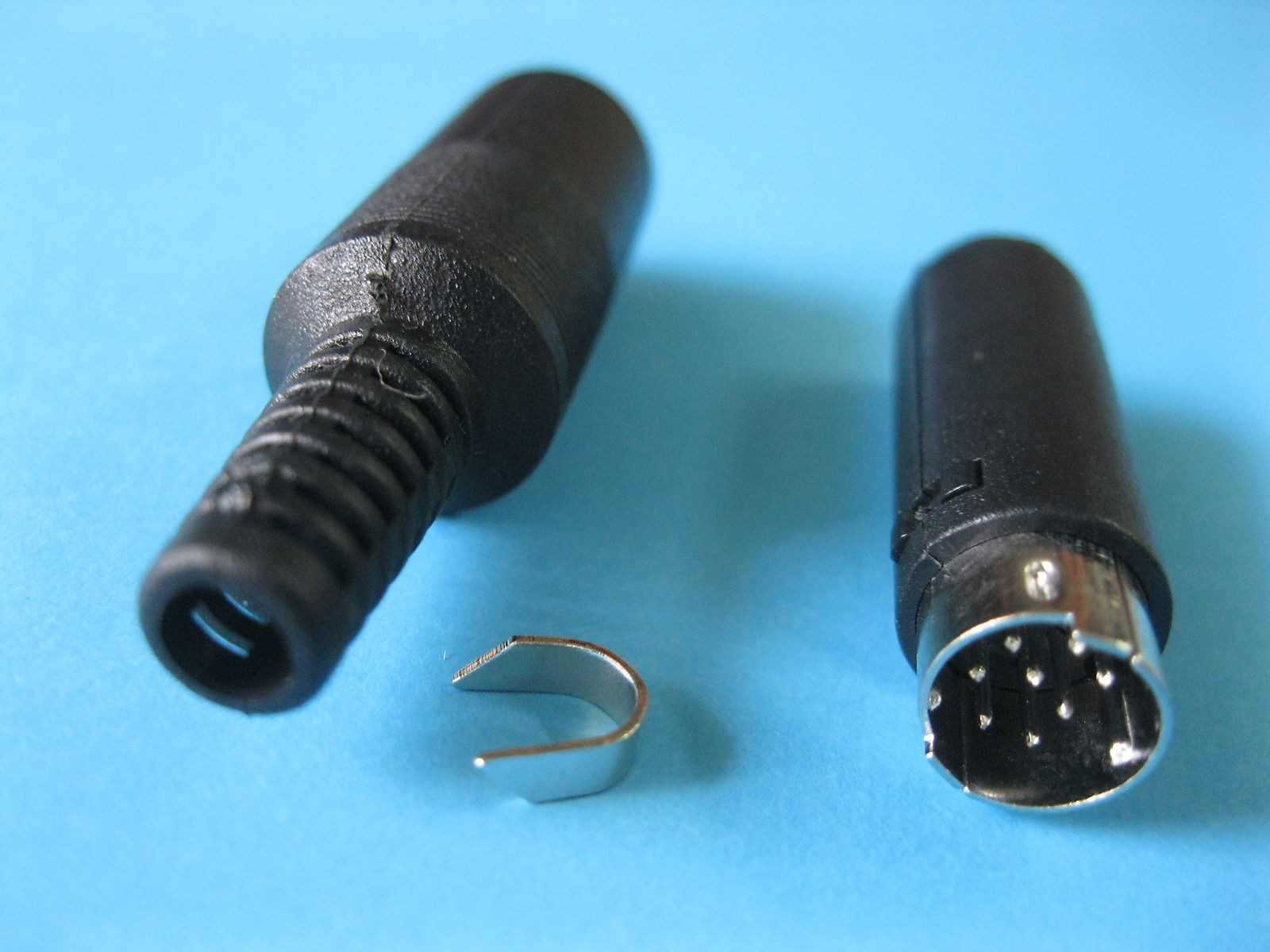 60 pcs Standard Mini DIN Plug 8 Pin Male Connector with Plastic Handle New