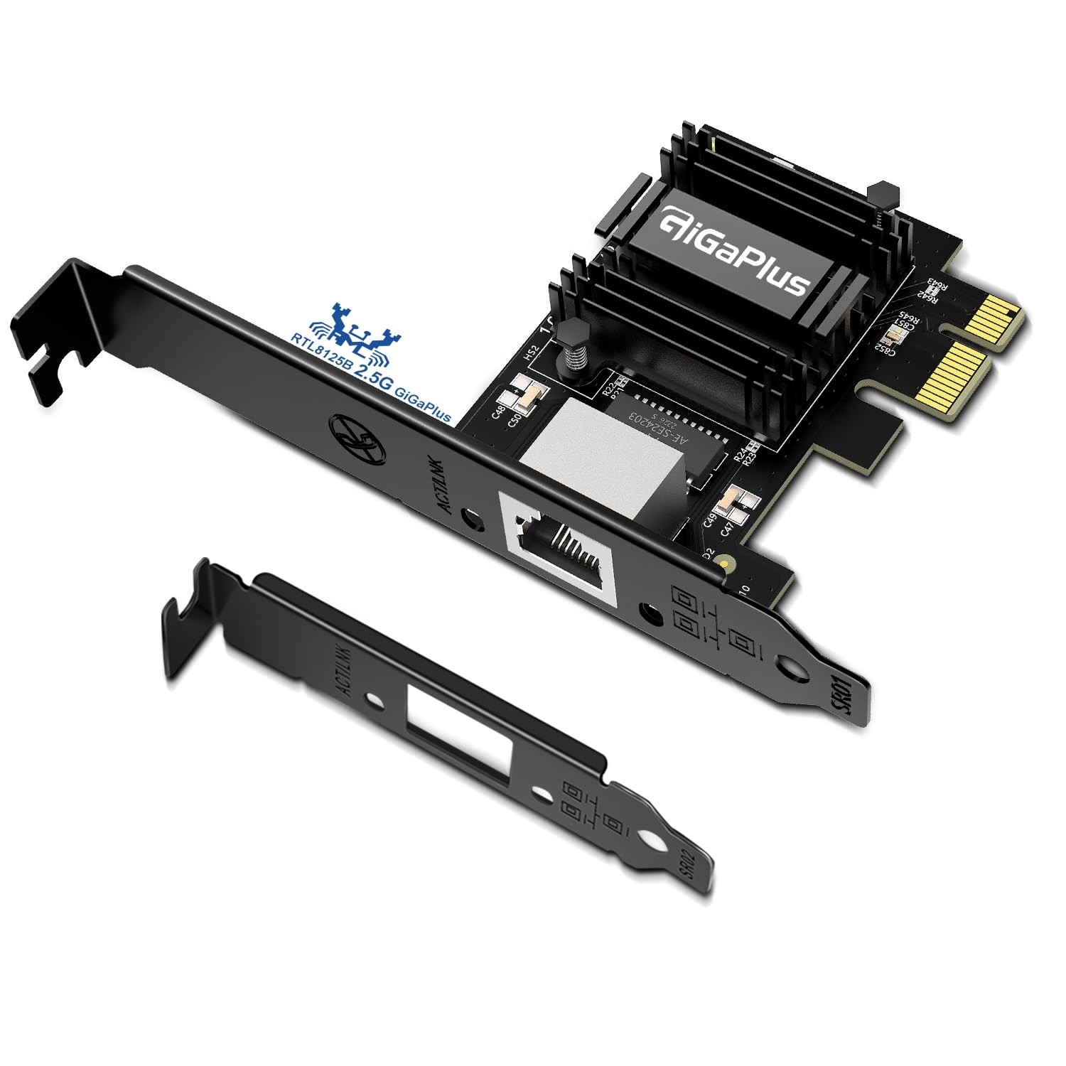 2.5Gb PCIe Network Card, 2500Mbps Ethernet Interface Adapter, with Realtek RT...