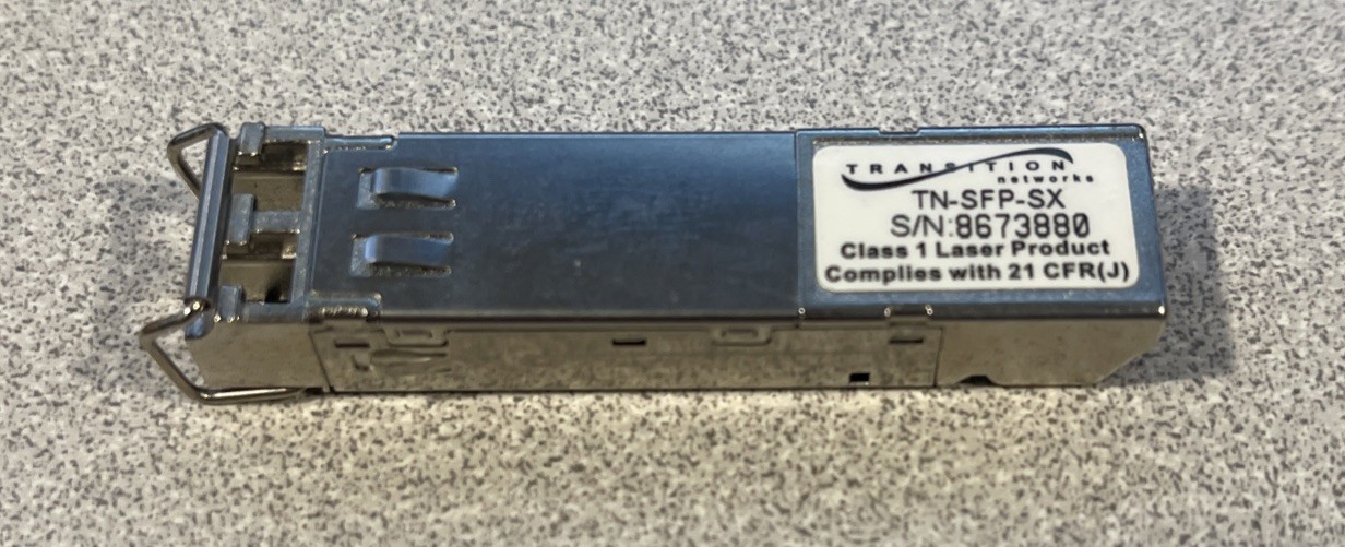 Gigabit SFP Fiber Module TRANSITION NETWORKS TN-SFP-SX 850NM 1GB